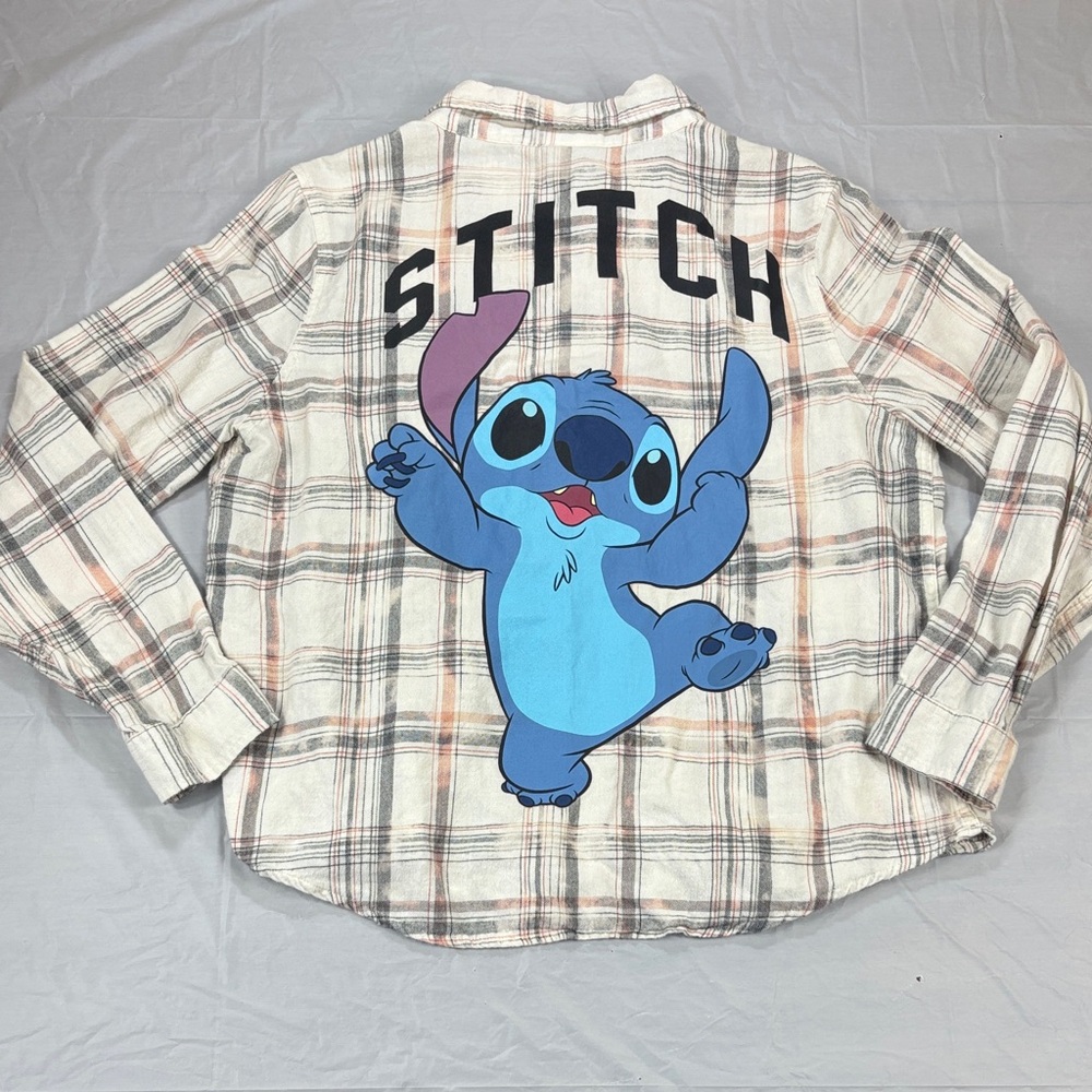 DISNEY STITCH LONG SLEEVE BUTTON DOWN SHIRT